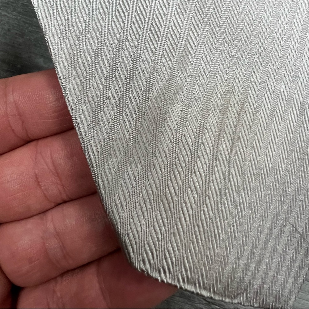 Armani Collezioni Solid Silver On Silver Stripe S… - image 5